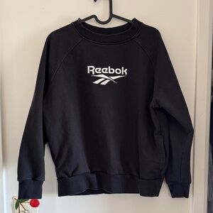 Reebok Black Crewneck with White Logo